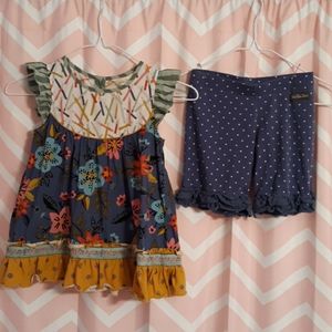 Matilda Jane Tunic Top and matching shorts
